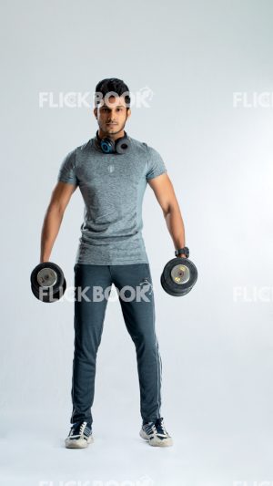 Active, Dumbbells, Fitness, Holding Weight Dumbbells, Weight, Young Guy