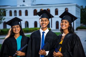Occupations , graduation ceremony , graduated , happy , smiling , degree holders