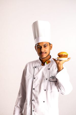 Occupations , chef , burger , young guy , food 