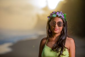 
									Locations & Nature , beach , sunset , trees , girl , smiling , standing , wearing sunglasses 