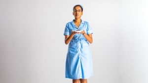 Occupations , nurse , nurse outfit , costume , serving 