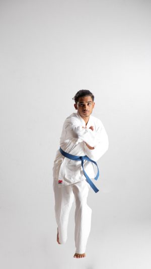 
									Sports , karate , martial arts , blue belt , boy 